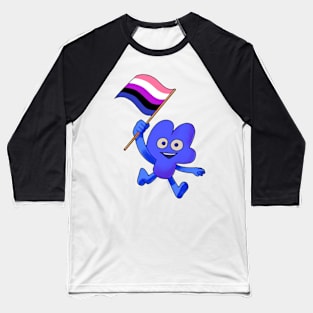 Genderfluid Pride Flag Four! Baseball T-Shirt